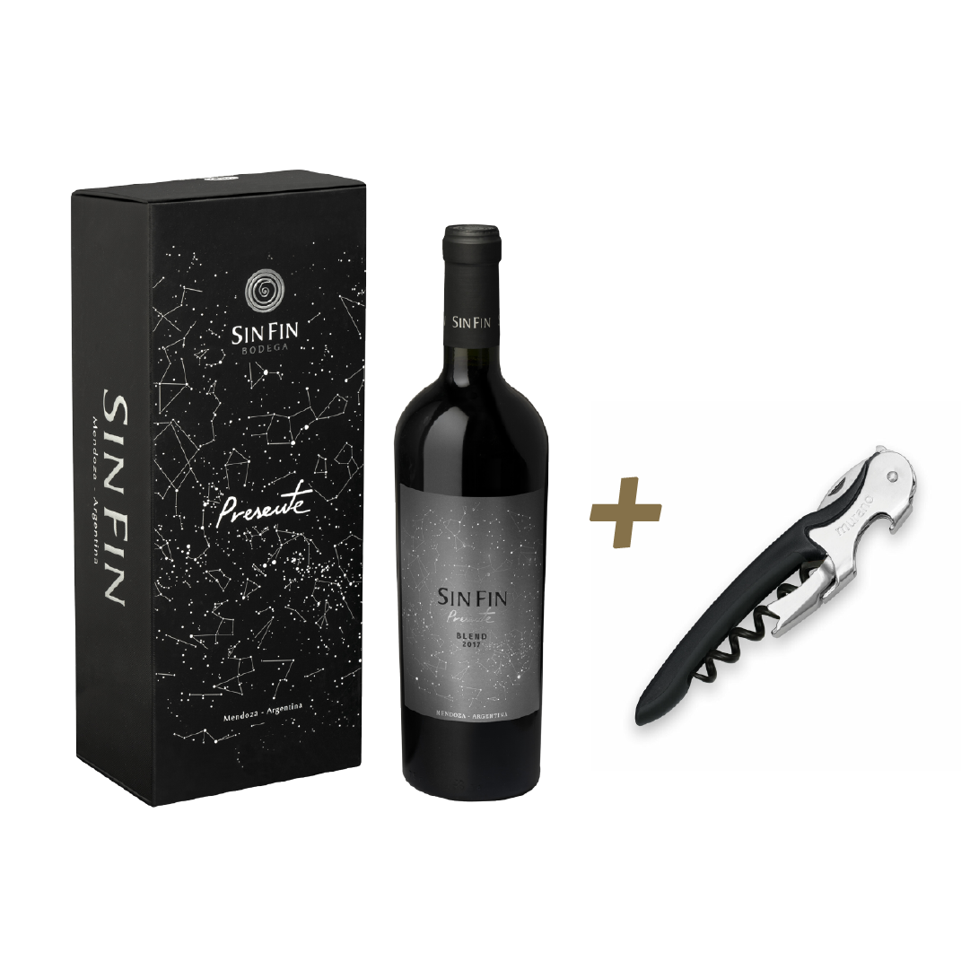 SinFin Presente con estuche + 1  sacacorchos DE REGALO